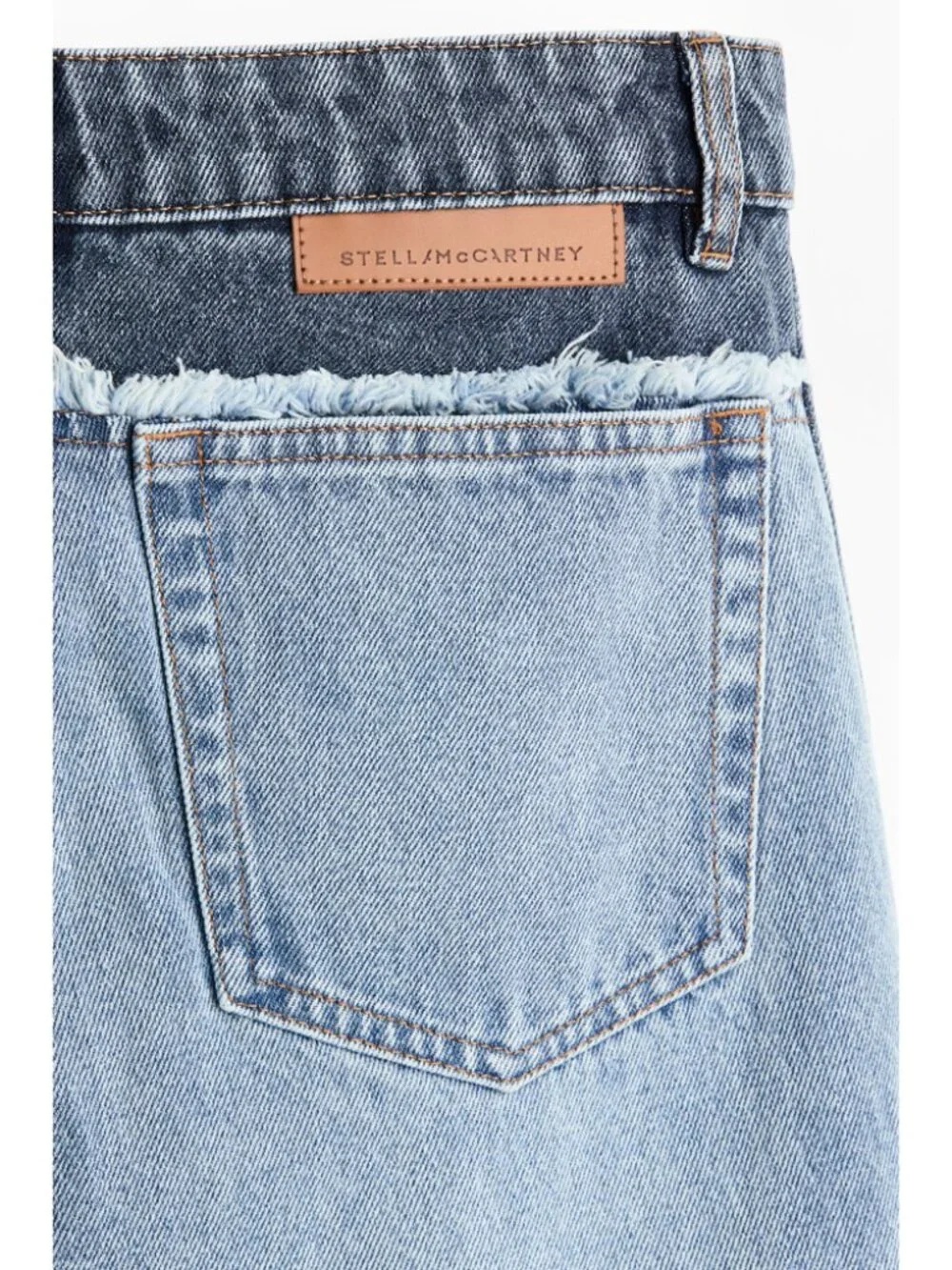 Stella McCartney x H&M Two-Tone Straight-Leg Jeans EU 38/ US 6 - Picture 10 of 16